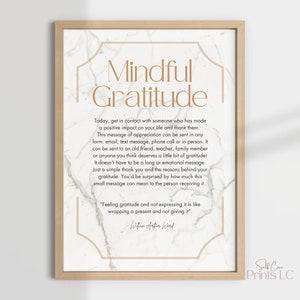 Mindful Gratitude | Mindfulness | Coping Skills | Therapy Room | Mindfulness Resource | Mindfulness Exercise