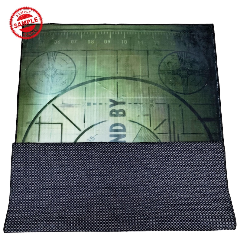 Fallout Red Rug Please Stand by Rug, Tvtest Pattern Rug, Fallout 3 Rug, Test Patterns ...