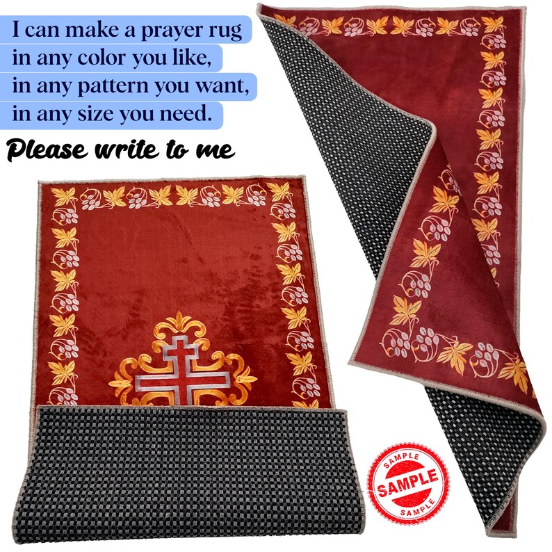 Prayer Rud Personalize Christian Prayer Rug, Dove Cross Design,catholic Prayer Rug ...