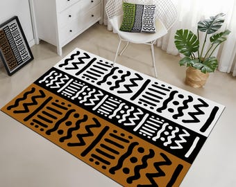 Ethnic African Rug, African Pattern Area Rug, African Tribal Rug, African Art Rug, African Carpet,Tribal African Home Decor,Boho African Rug