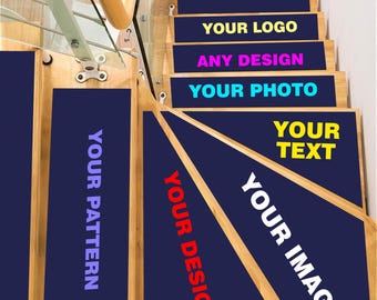 Custom Stair Rug, Personalized Stair Rug,Your Image Stair,Shaped Stair,Trapezium Rug,Rectangular Stair,Pet friendly, Stair rug for your pets