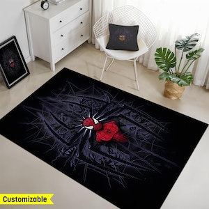 Spiderman Rug, Spiderman Carpet, Red Black Spiderman, Kids Room Rug,Customizable Spiderman Gift,Spiderman Battleworld Rug,Spiderman Birthday