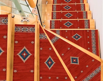 Custom Shaped Stair Rug – Triangle, Trapezoid, Polygon, Winder | Non-Slip Tread Cover | Made to Order Stair Rugs for Any Shape – Stair Rug