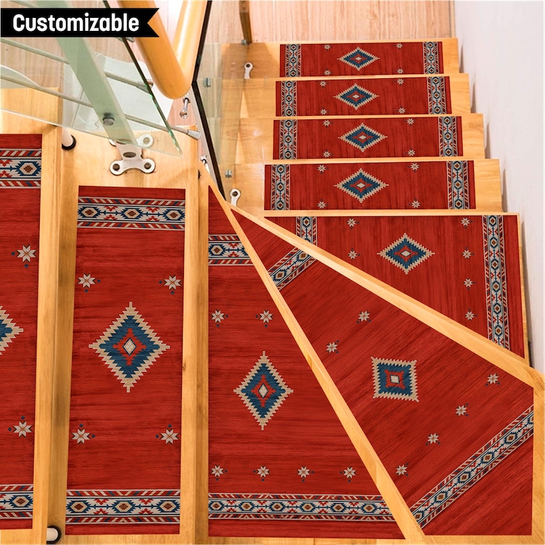 Trapezoid Rug Pattern Custom Shaped Stair Rug – Triangle, Trapezoid, Polygon, Winder | Non ...
