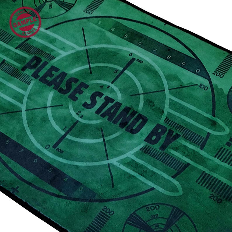 Fallout Design Rug Please Stand by Rug, Tvtest Pattern Rug, Fallout 3 Rug, Test Patterns ...