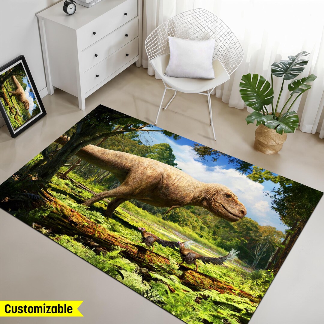 Dinosaurs, Hild Rug, Dino Dinosaur Rug, Dinosaur Carpet, Trex, Dinosaur ...