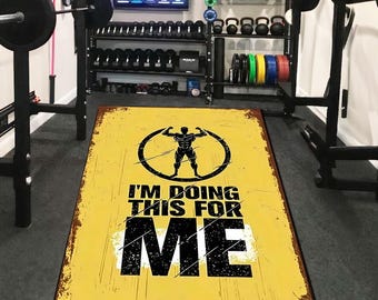 Turnteppich, Turnteppich, Fitnessteppich, Bodybulding-Teppich, Geschenkideen, Individueller Teppich für Fitnessstudio, Gain-Sportteppich, personalisierter Turnteppich