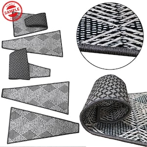 Triangle Stair Rug, Stair Rug, Custom Shaped Stair Rug, Rectangle Triangle Trapezoid & More Rug, Stair Rugs for Any Shape, Made to Order Rug image 6