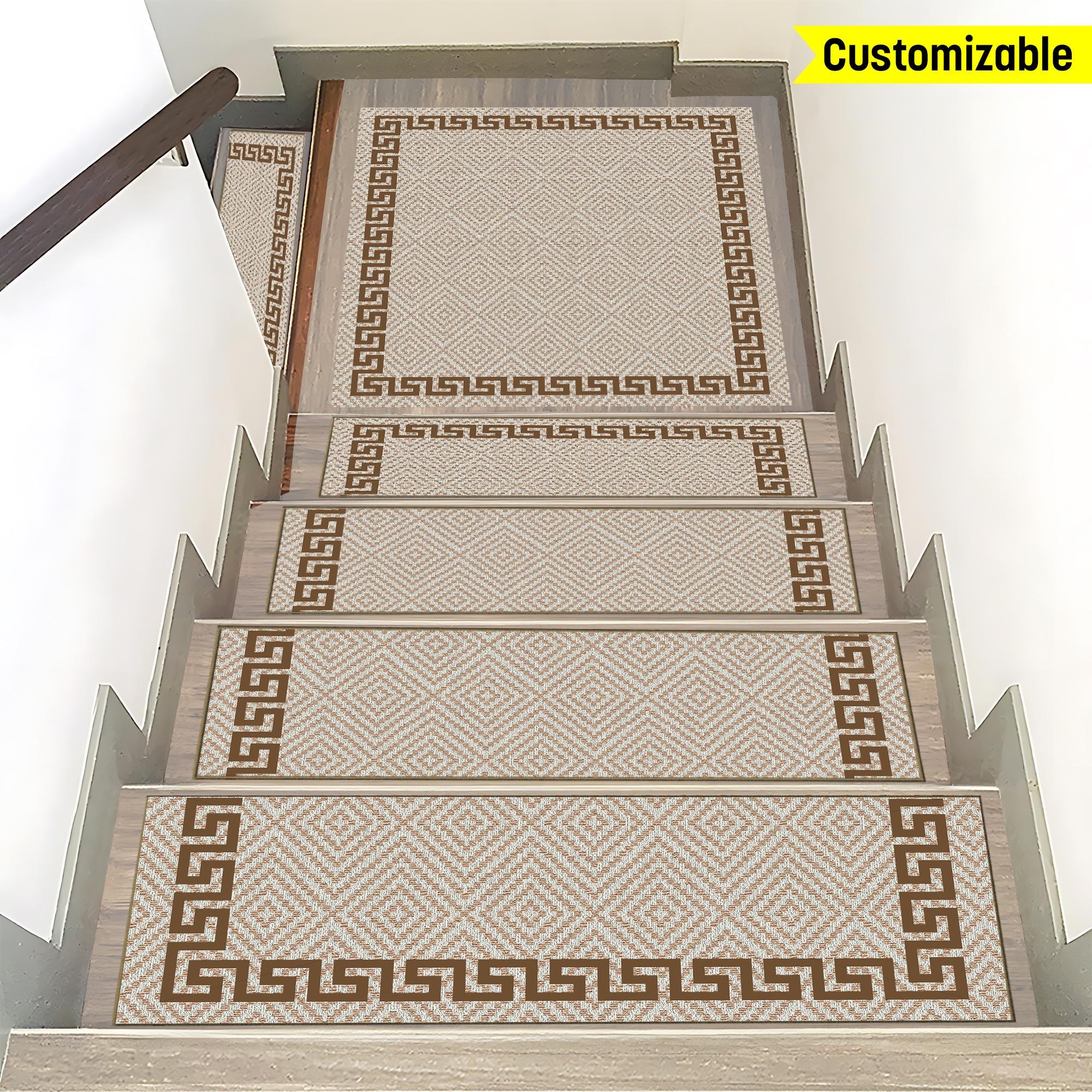 Staircase Rug Designs Custom Stair Rug, Design Stair Carpet, Pet Friendly, Stair Rug for Your ...