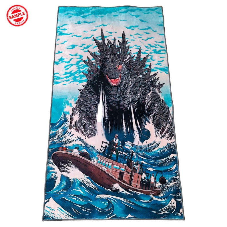 Godzilla Rug, Godzilla Area Rug, Custom Godzilla Rug, Godzilla Bedroom ...