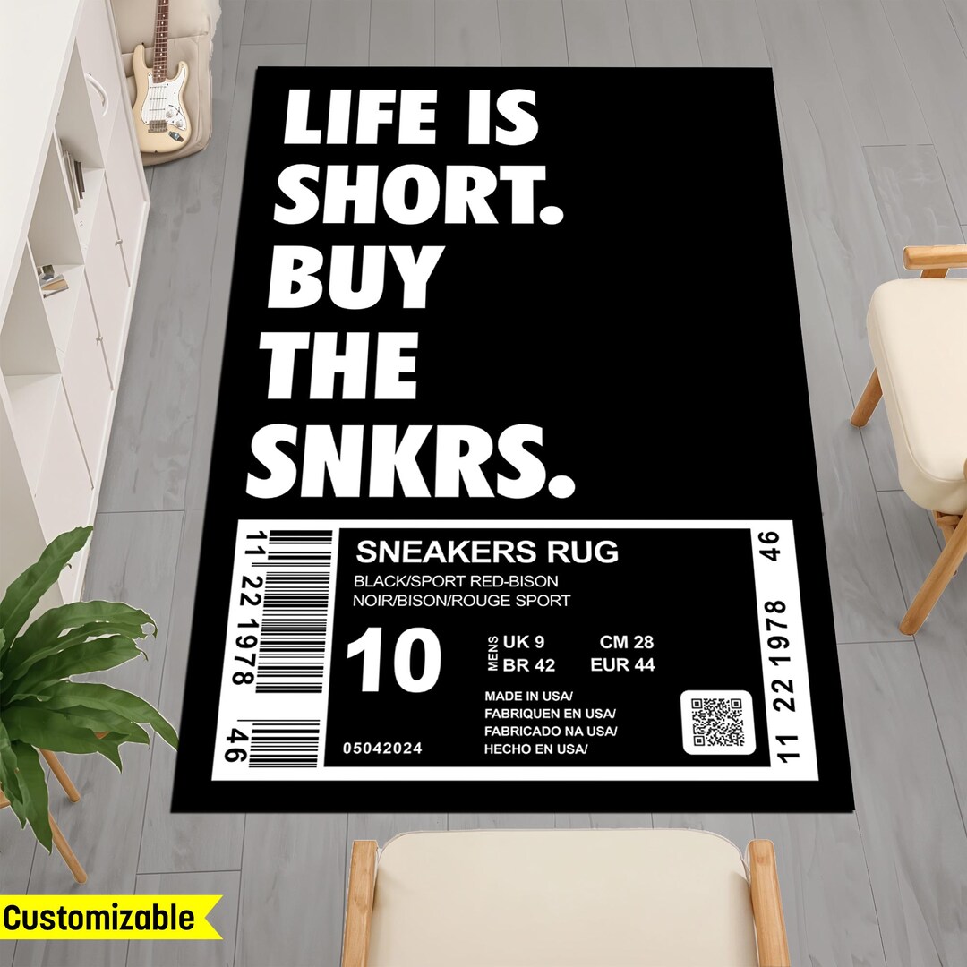 Sneakers Rug, Sneakers Custom Rug, Hypebeast Rug, Sneakerhead Rug ...
