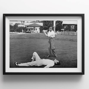 Trendy Golf Poster, Vintage Wall Art, Black and White Art, Golf Print, Funny Wall Decor, Sports Bar Wall Decor, Retro Photography, Man Cave