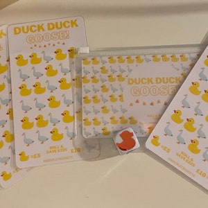 Duck Duck Goose Game and Dice Savings Challenge | Cash Stuffing | A6 Binder | Cash Envelope | Saving Tracker | Sinking Funds | Budgeting