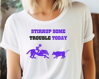 Snijden paard T-shirt, paard shirt voor vriend, paard minnaar shirt, koe paard shirt, schuur shirt, paard moeder paard vader show paard