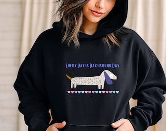 Dachshund Hoodie For Friend, Dog Mom Dog Dad, Gift For Doxie Wiener Weiner Dog Weener Dog Person Gift, Dog Lover Gift