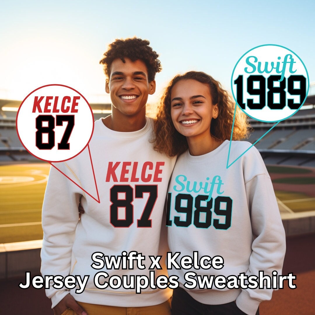 Swifty Kelce Jersey Football Sweatshirt Taylor Swift Travis - Etsy