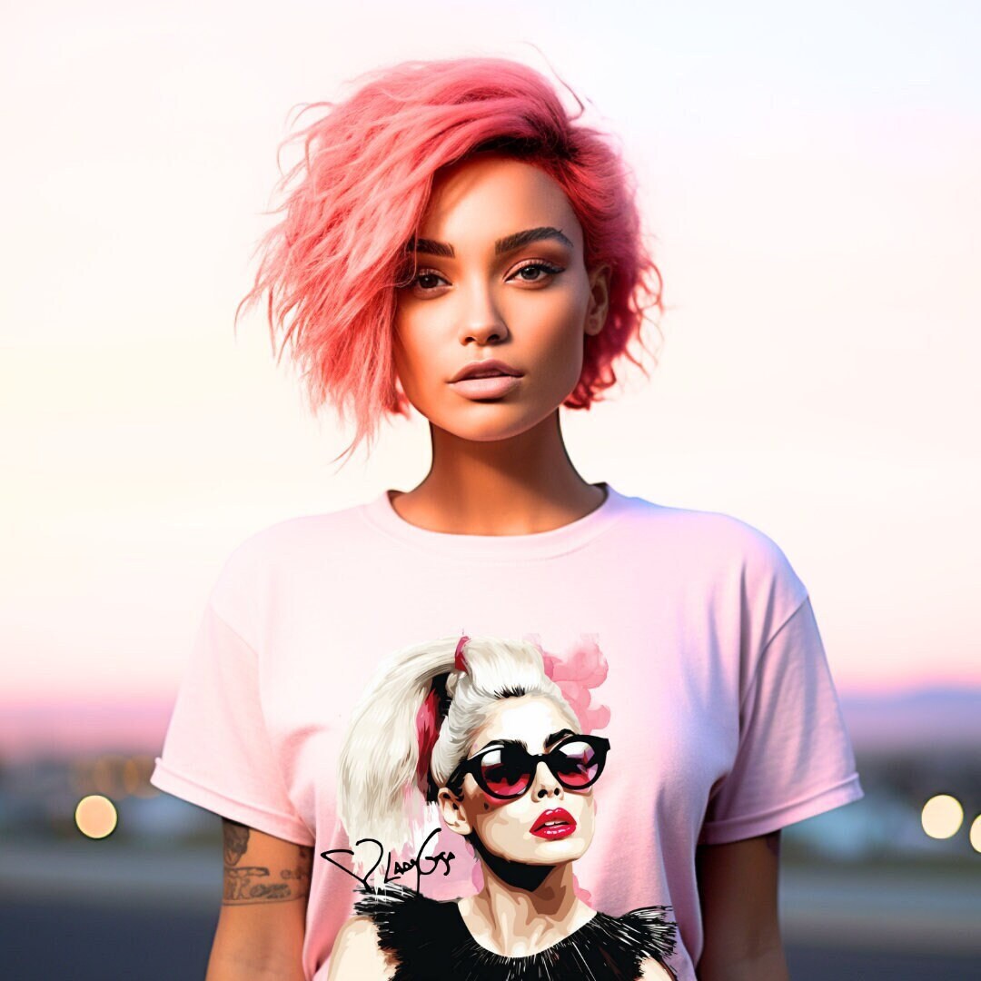 Lady Gaga Signed T-shirt Lady Gagaretro Lady Gaga Lady Gaga - Etsy