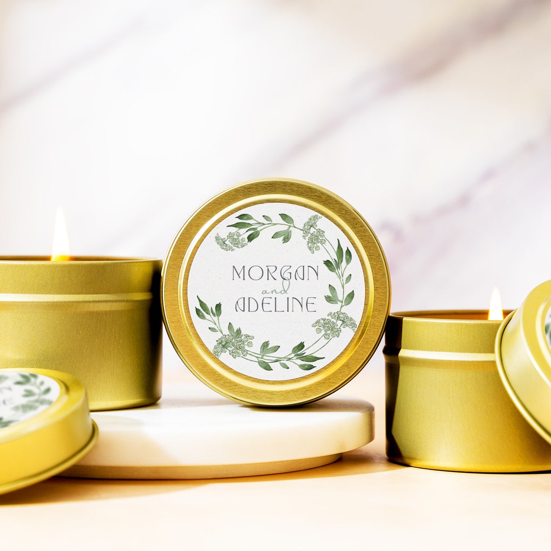 Set of 10 Custom Wedding Favors for Guests Bulk Candle Gift Wedding ...