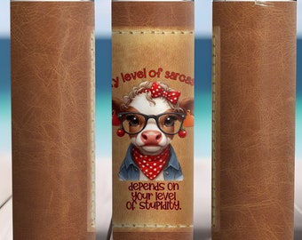 Opakowanie na kubek Sarcastic Heifer 20 uncji: zabawny wzór krowy (do pobrania w wersji cyfrowej)