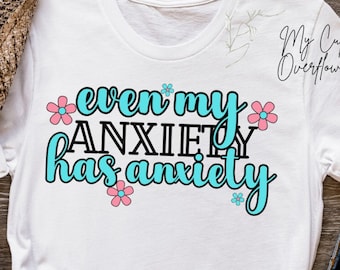 Funny Anxiety PNG: Sarcastic Mental Health Clipart (Digital Download)