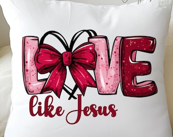 Love Like Jesus Valentine PNGs: Christian Sublimation Designs (Digital Download)