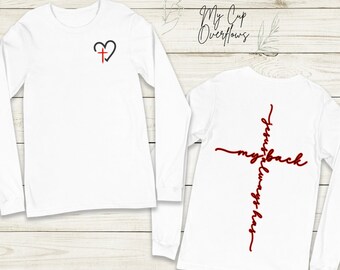 Jesus Has My Back-sublimatieontwerp png-bundel (digitale download)