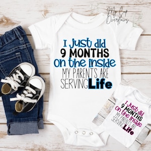 Ich habe 9 Monate auf der Innenseite Eltern, die dem Leben dienen SVG, Baby Geschenk PNG, Baby Strampler svg, Baby svg, Baby Neugeborenen Geschenk, Neugeborenen Geschenk, Baby