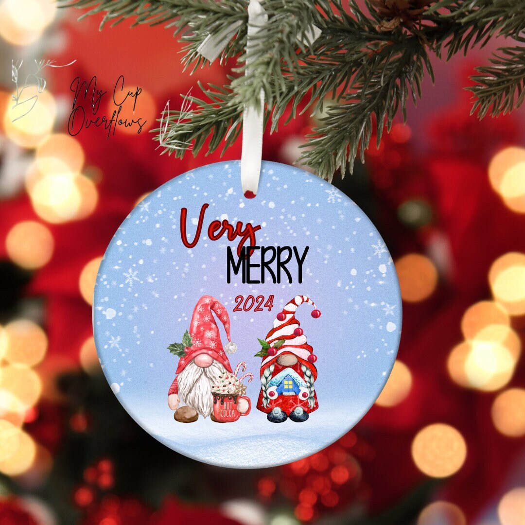 2024 Christmas Ornament Very Merry Christmas 2024 Ornament Sublimation