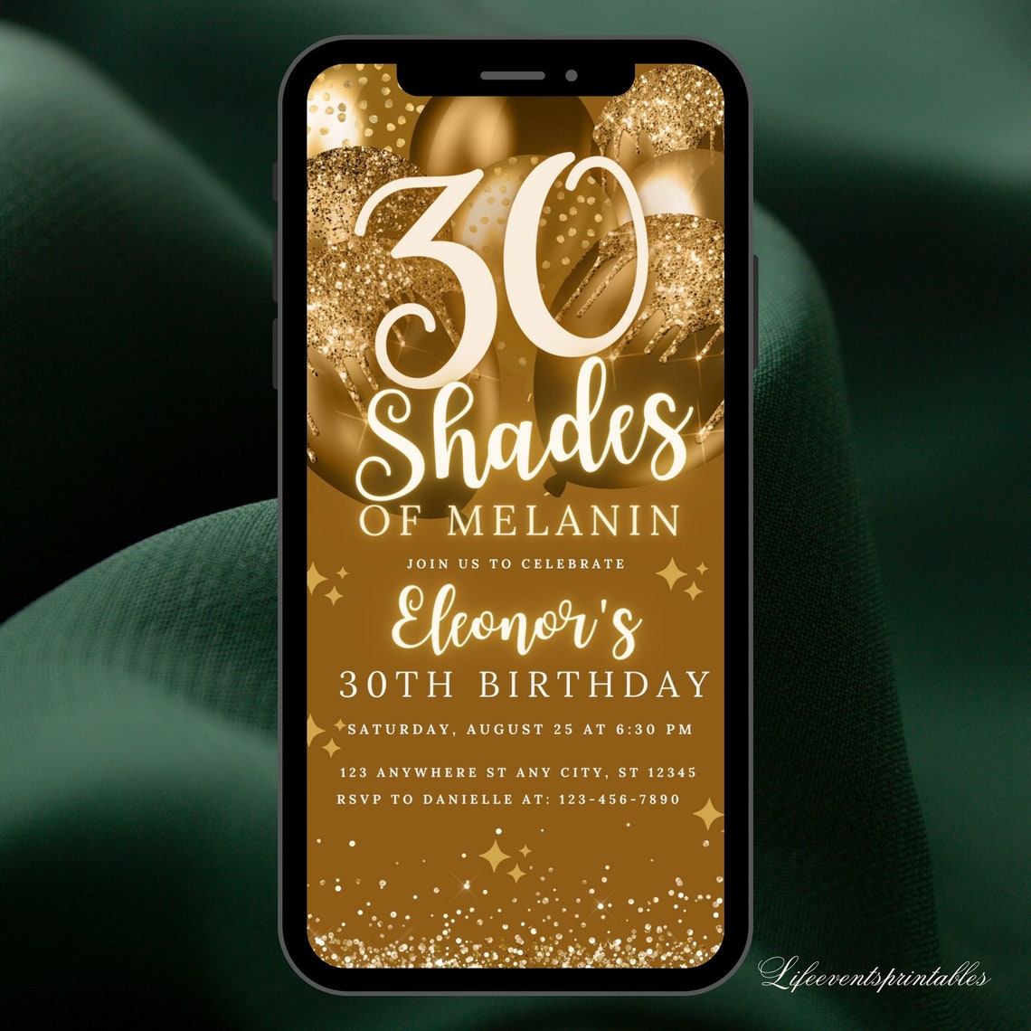 editable-shades-of-melanin-birthday-dinner-invitation-digital-shades-of