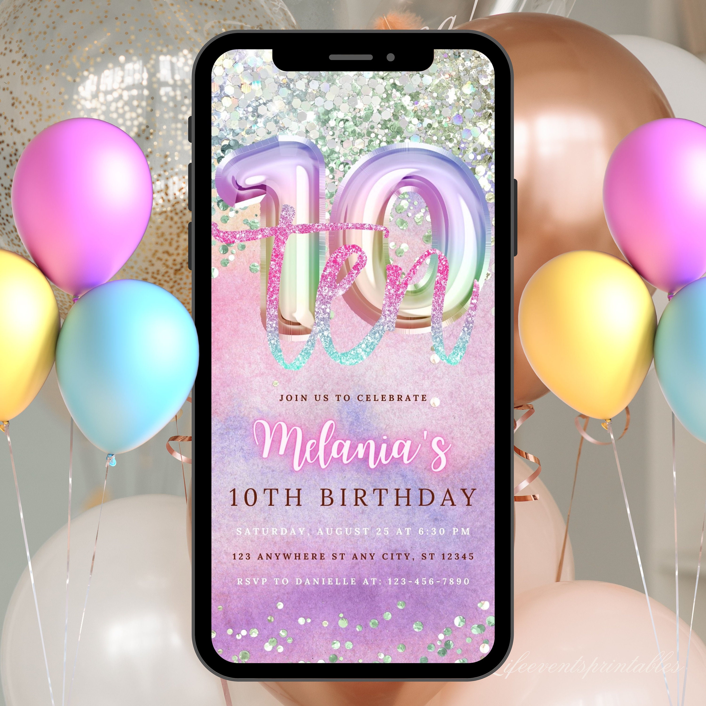 10 Einladungskarten Für Den 10. Kindergeburtstag – A6, Stabil, UV-lackiert, Mit Vorgedruckten Feldern, Made In Germany 10 Einladungskarten Für Den 10. Kindergeburtstag – A6, Stabil, UV-lackiert, Mit Vorgedruckten Feldern, Made In Germany