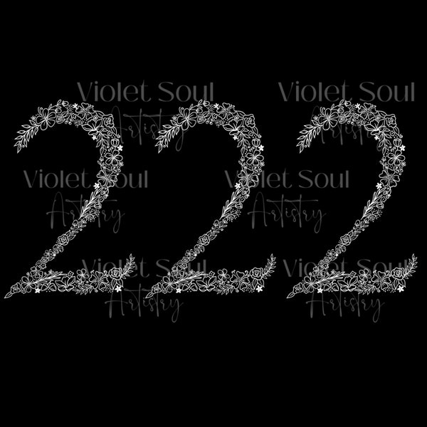 222 Angel Number PNG, Mystical PNG, Number PNG, Sublimation Design, Angel png, Spiritual png, Lucky Number, Manifesting, Magic