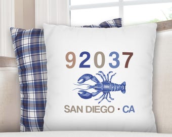Custom Zip Code Pillow Custom Home Address Pillow Gift First Home Gift New House Gift New Home Gift From Realtor Closing Gift from Realtor