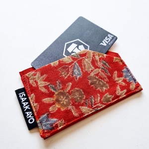 Tarjetero de seda estilo kimono japonés vintage "Miwa" (A)