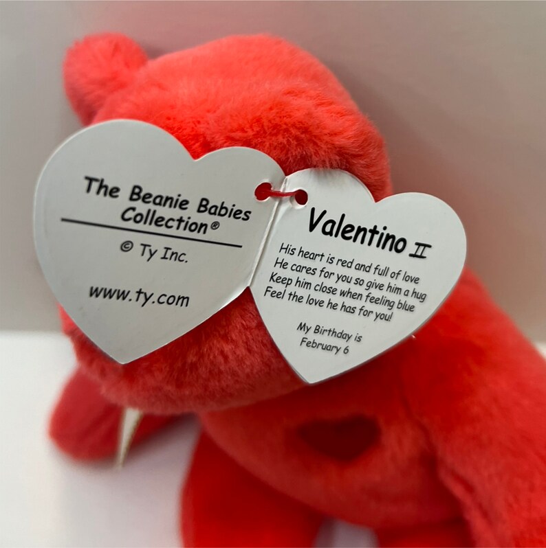 Ty Beanie Babies Bongo II, Valentino II, Bones II 30th Anniversary Toy