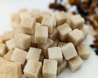 Organic Cane Sugar Cubes - Handcrafted - For Tea, Coffee