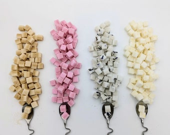 Infused Mini Sugar Cubes - 100 Count - Handcrafted, For Tea, Coffee, Champagne - Multiple Flavors