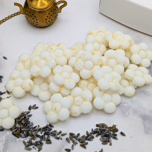 Flower Shaped - Infused Sugar Cubes - Handcrafted, For Tea, Champagne - Multiple Flavors. Spring Gift. Easter Basket