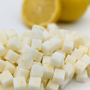 Infused Mini Sugar Cubes -50 Count Box- Handcrafted, For Tea or Champagne - Multiple Flavors