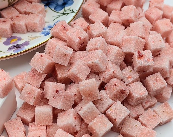 Infused MINI Sugar Cubes: 50 Petite Cubes Various Flavors of Handcrafted Tea and Champagne Sweetener