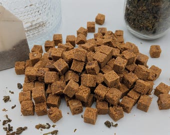 Organic MINI Coconut Sugar, Sugar Cubes: Handmade Natural Tea and Coffee Sweetener