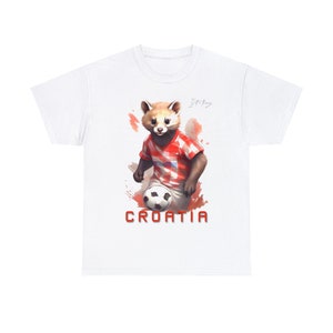 Kroatien Fußball Fußball T-Shirt Künstler Designer Pine Martin Aquarell T Shirt, S M L XL 2XL 3XL 4XL 5XL - Geschenk Weihnachten Geburtstag