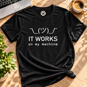 „Es funktioniert auf meiner Maschine“-Shirt, lustiges Programmierer-T-Shirt, Entwicklergeschenk, Humorvolles Programmierer-T-Shirt, Software-Ingenieur-Shirt