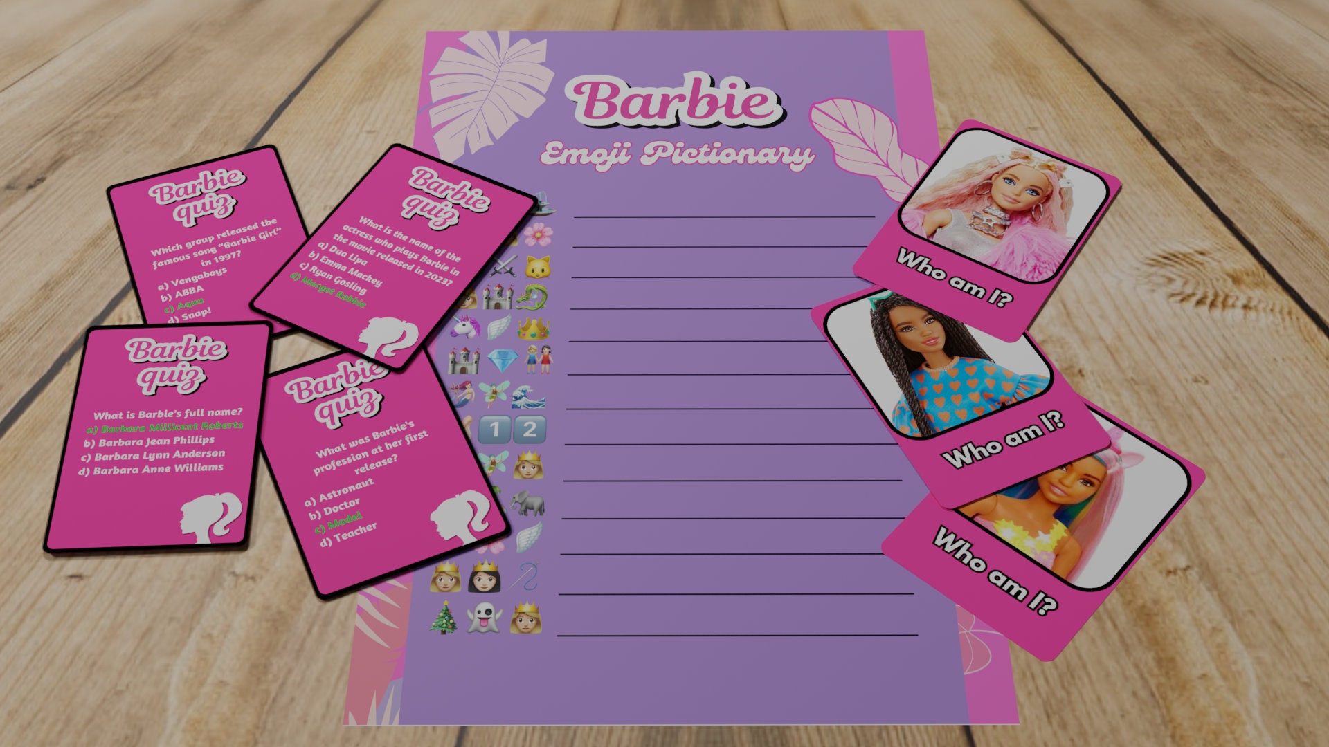 barbie-game-bundle-3-in-1-barbie-board-game-barbie-card-etsy