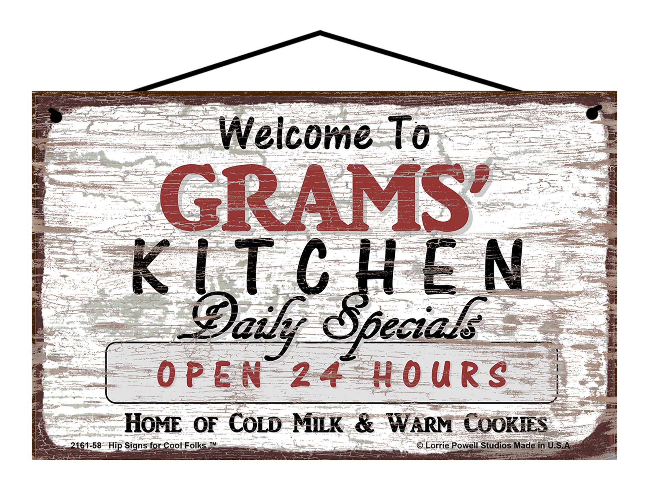 Welcome to Grams' Kitchen Sign Vintage Style Home Decor - Daily ...