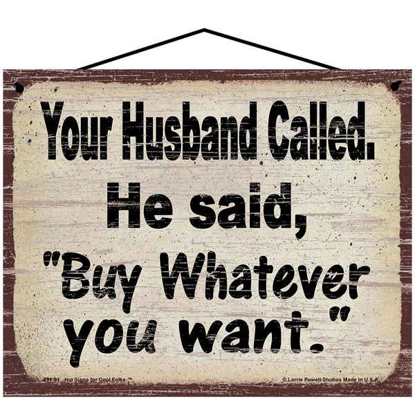 Your Husband Called - Etsy