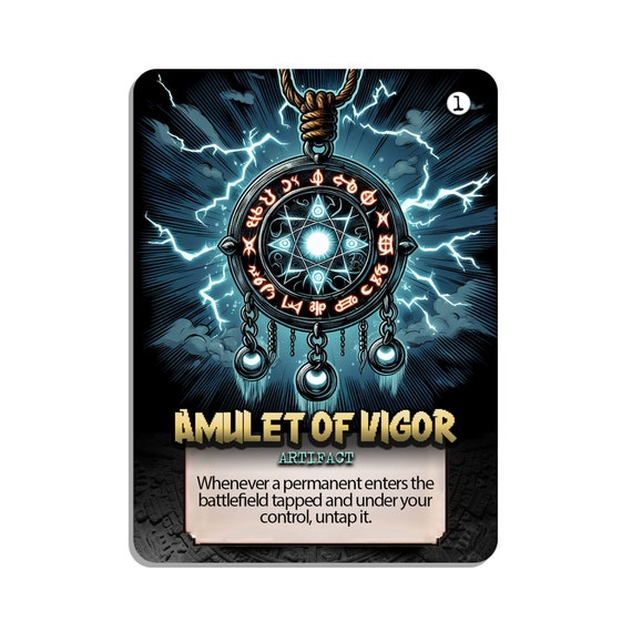 Amulet of Vigor Custom Proxy MTG - Etsy