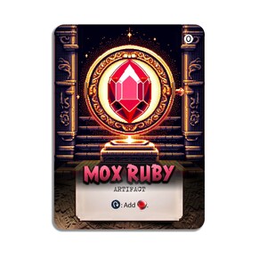 Mox Ruby - Full Art Custom Card - Etsy