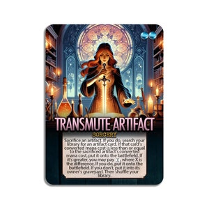 Transmute Artifact Custom Card Altered Art - Etsy