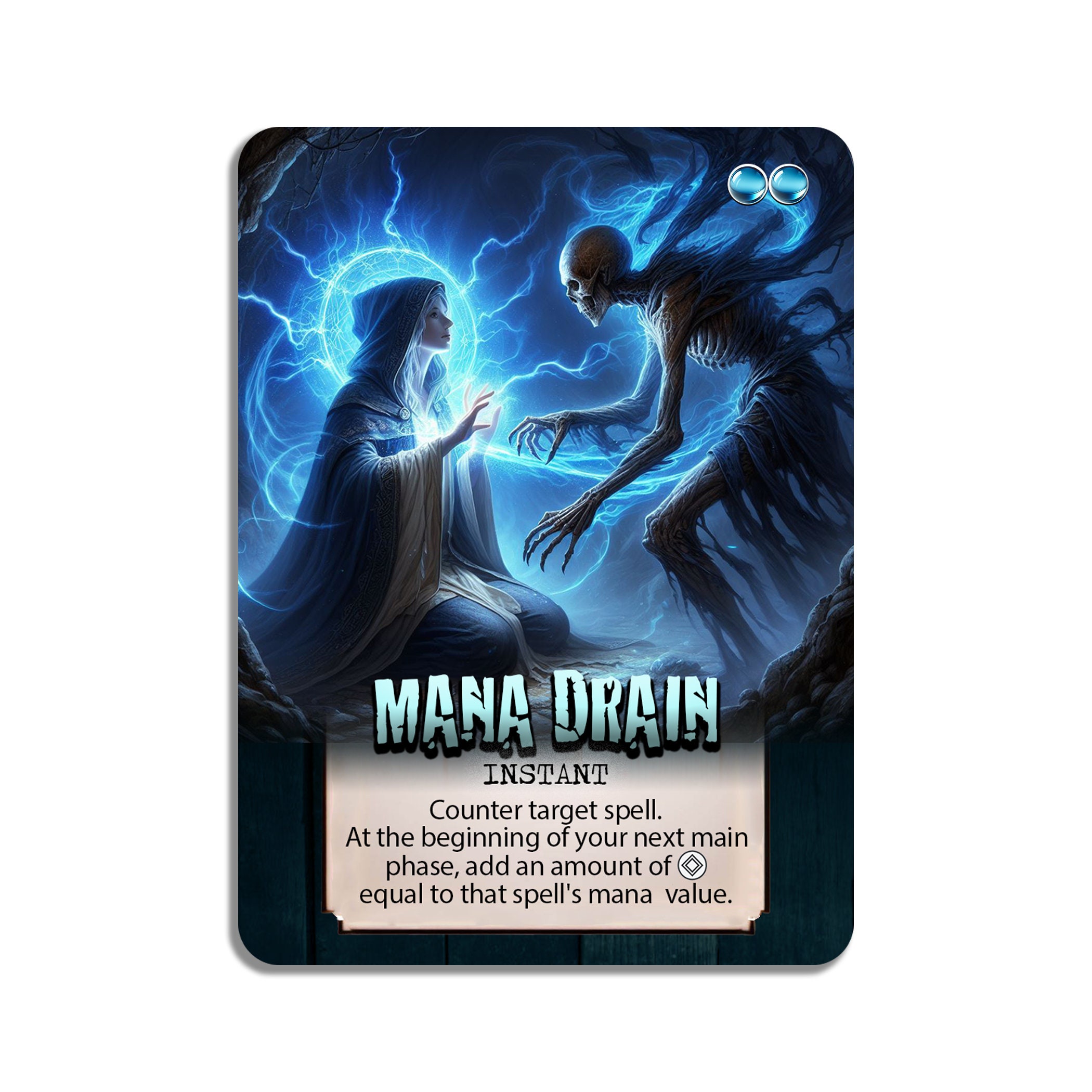 マナ吸収/Mana Draing 拡張アート品 ② Mana Drain | Magic The Gathering Proxy Cards