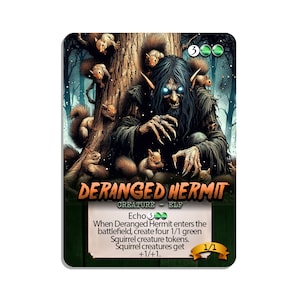 Deranged Hermit (custom Card Alternate Full Art) - Etsy